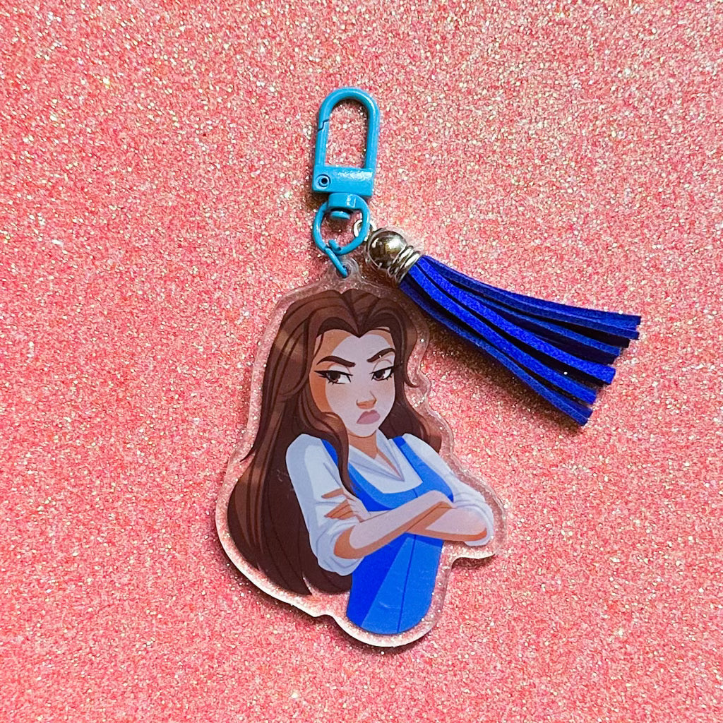 Moody Babes Keychain with Tassel
