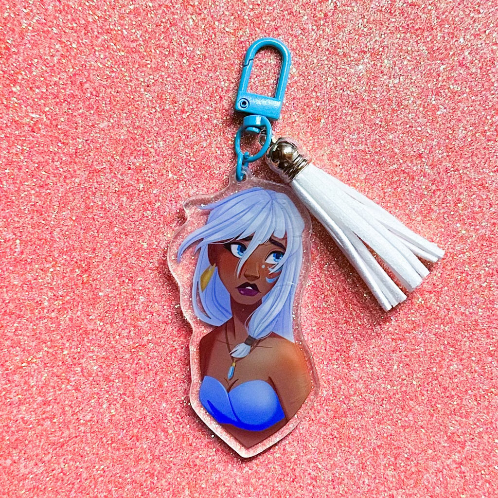 Moody Babes Keychain with Tassel