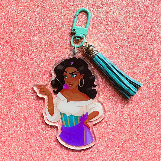 Moody Babes Keychain with Tassel